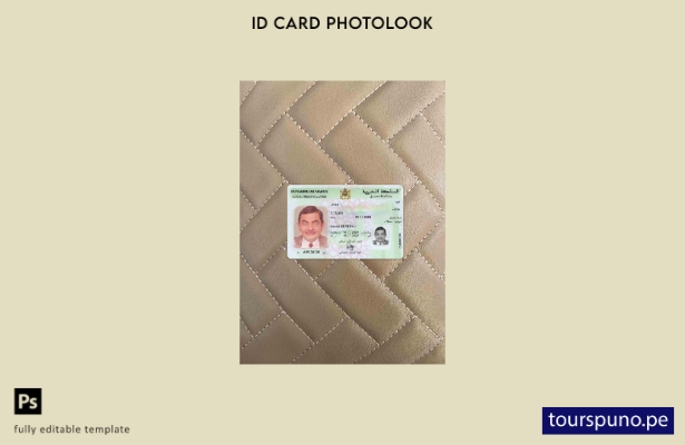 listo para imprimir plantilla FRONTAL de fotolook de tarjeta de registro de Marr